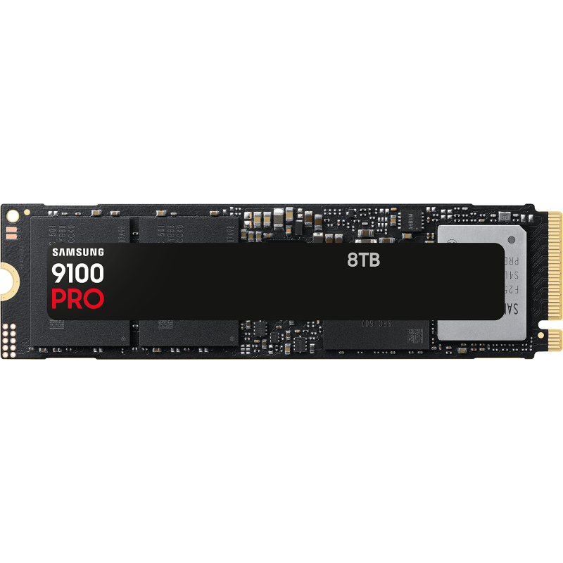 Твердотельный накопитель Samsung SSD 9100 PRO, 8000 ГБ, V-NAND, чтение 14800 МБ/с, 4800 ТБ, MZ-VAP8T0BW