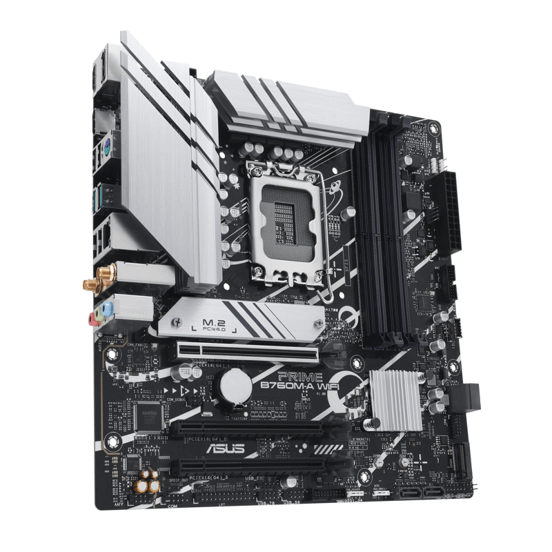Материнская плата ASUS PRIME B760M-A WIFI, LGA1700, Intel B760, Micro-ATX, DDR5, фото 4