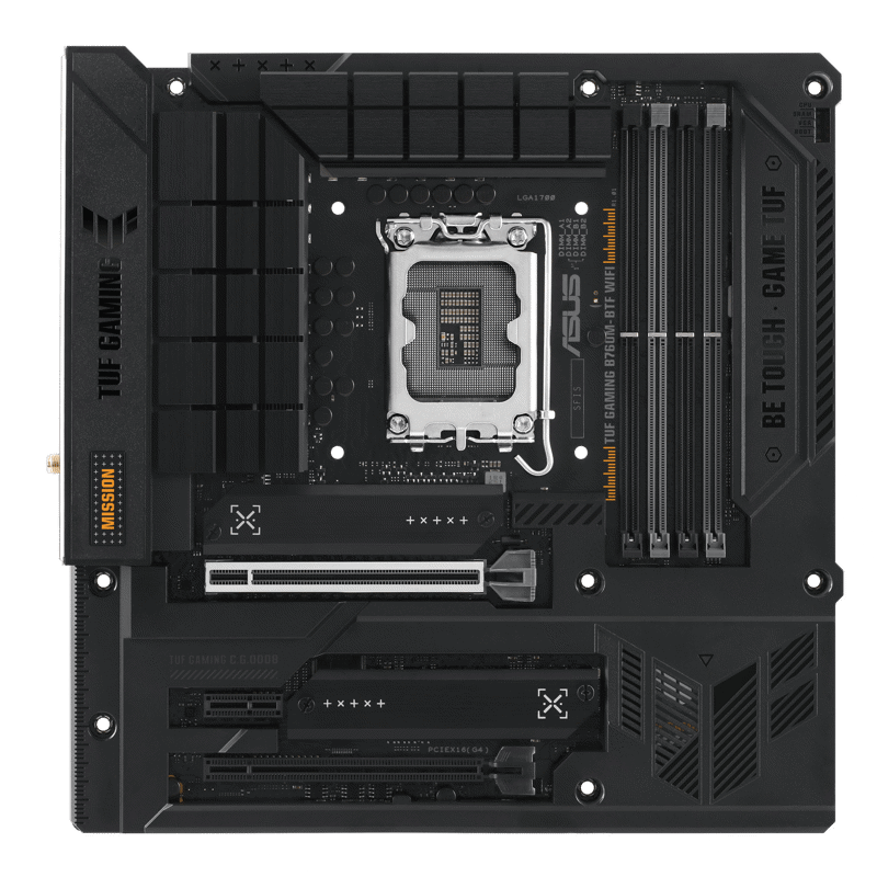 Материнская плата ASUS TUF B760M-BTF WIFI, LGA1700, Intel B760, Micro-ATX, DDR5
