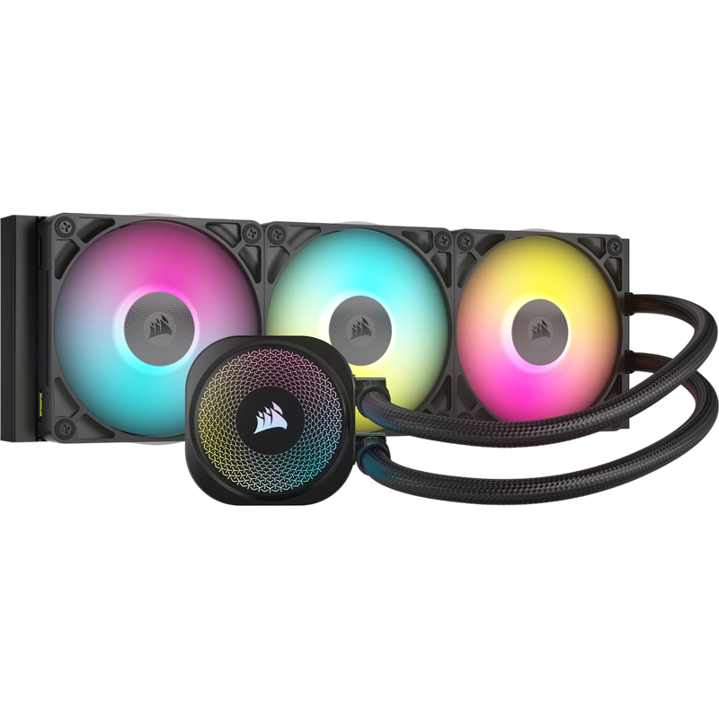 Система жидкостного охлаждения Corsair iCUE LINK TITAN 360 RX RGB, вентилятор 120 мм, шум 36 дБА, AM5