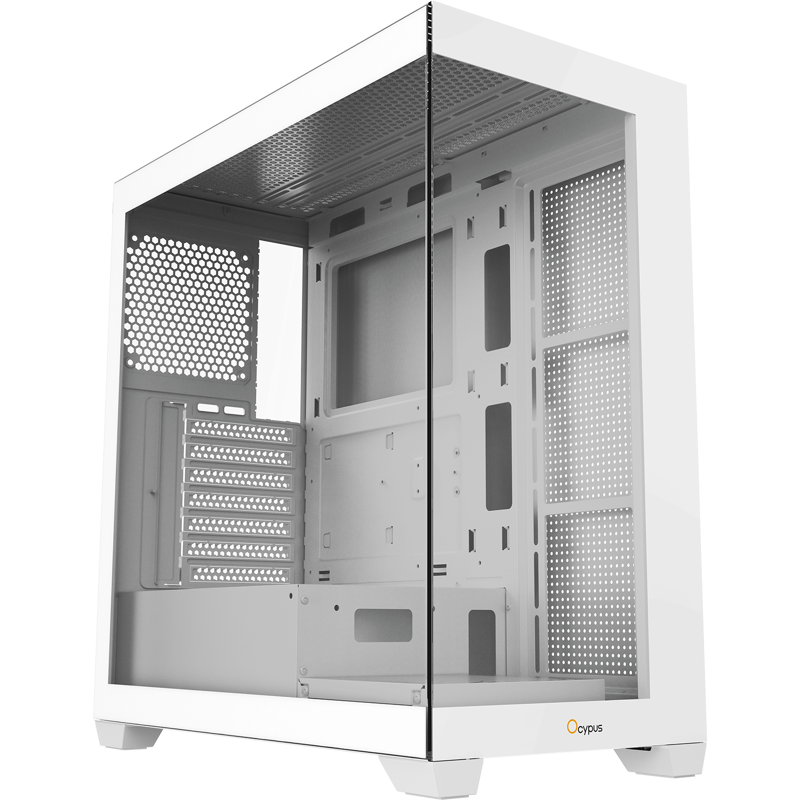 Корпус для ПК Ocypus Gamma C72 WH, Midi Tower, белый, под ATX, mATX, Mini-ITX