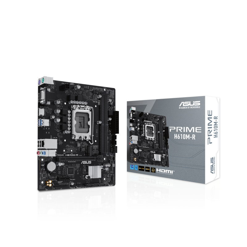 Материнская плата ASUS PRIME H610M-R-SI, LGA1700, Intel H610, Micro-ATX, DDR5