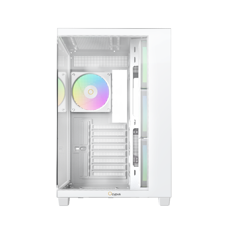 Корпус для ПК Ocypus Gamma C74 WH ARGB, Midi Tower, белый, под ATX, mATX, mITX, подсветка ARGB, фото 2