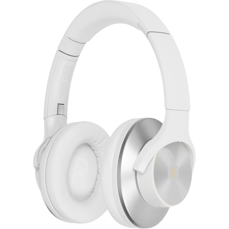 Гарнитура Oneodio A10, Bluetooth 5.0, Mini-jack, USB Type-C, полноразмерные, белый, микрофон встроенный