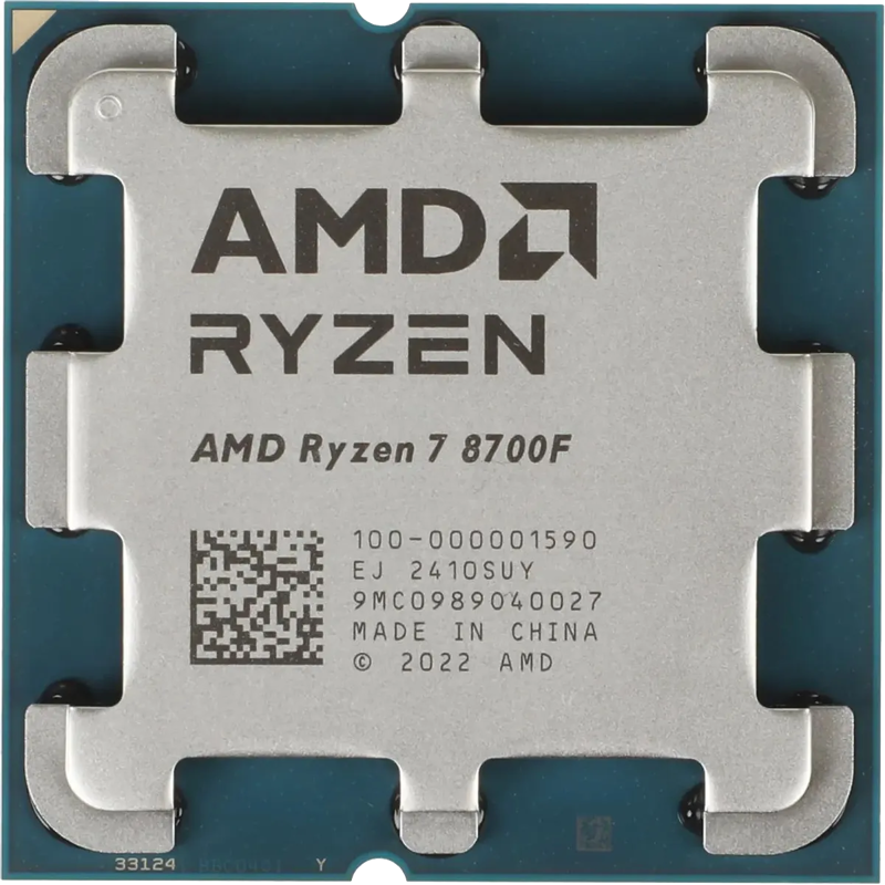 Процессор AMD Ryzen 7 8700F AM5, 8C/16T, 4.1/5.0 ГГц, 16 МБ, 65 Вт, OEM