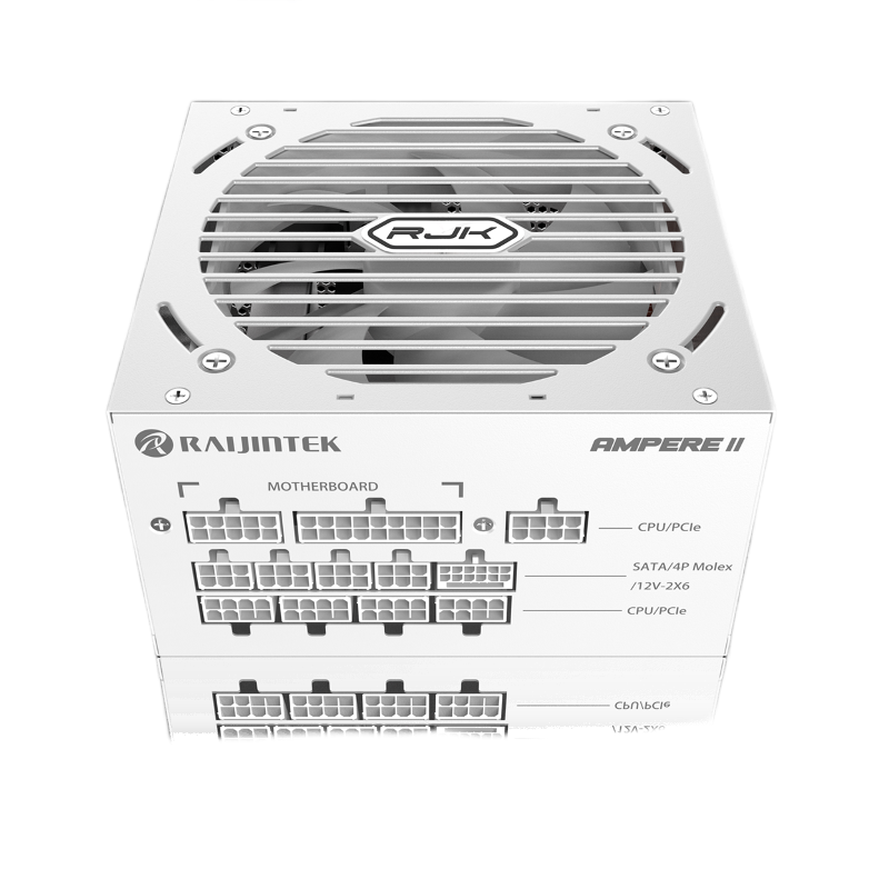 Блок питания Raijintek AMPERE II 1000, 80 PLUS Platinum, ATX, активный PFC, вентилятор 120x120 мм, белый, фото 3