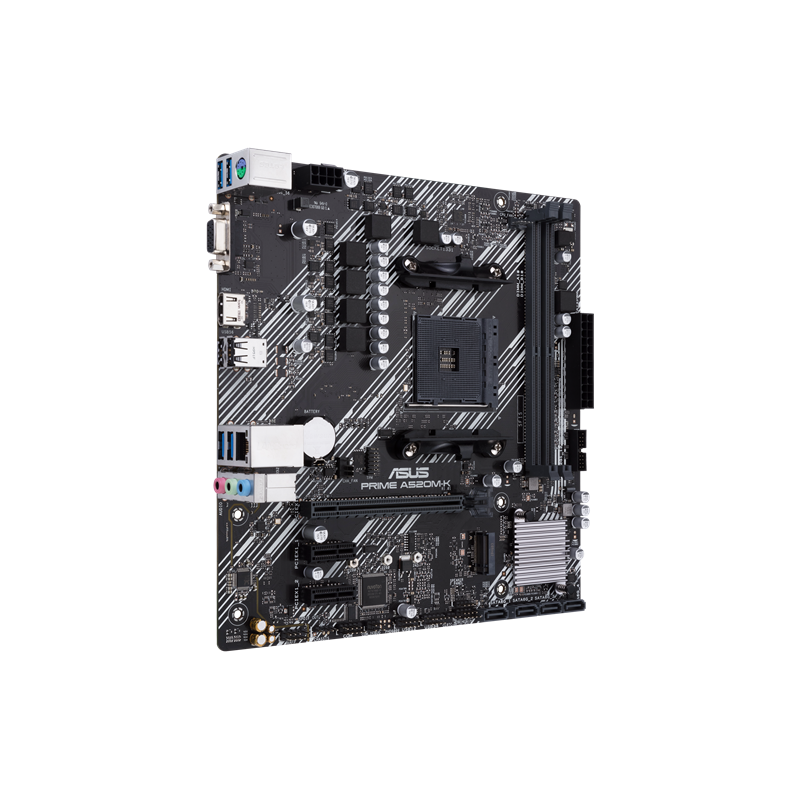 Материнская плата ASUS PRIME A520M-K, AM4, AMD A520, Micro-ATX, DDR4, фото 3