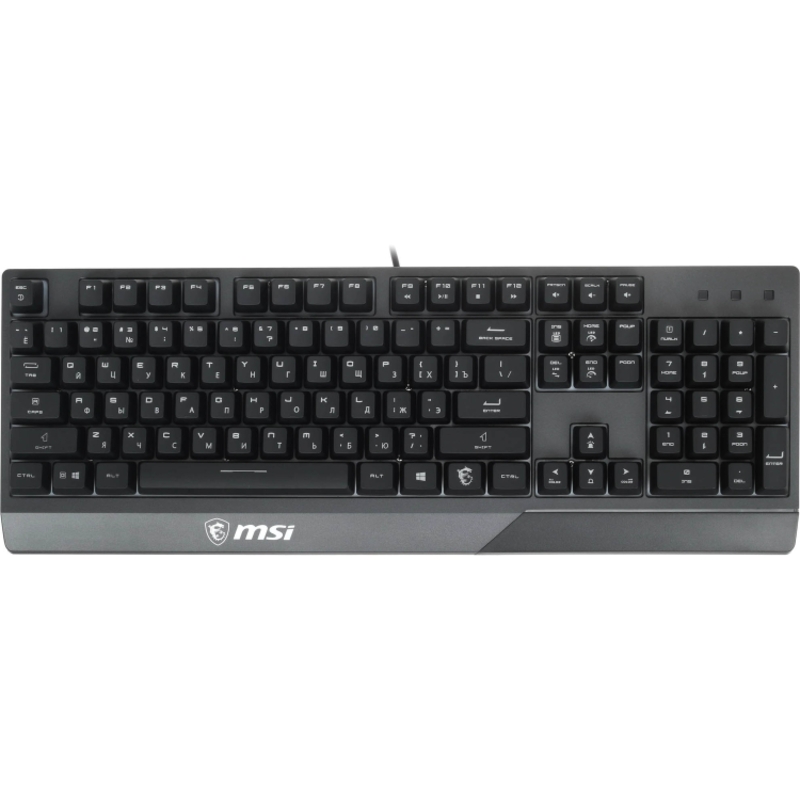 Клавиатура MSI VIGOR GK30 RU, проводное подключение, USB-A, плунжерные, чёрный, подсветка, фото 2