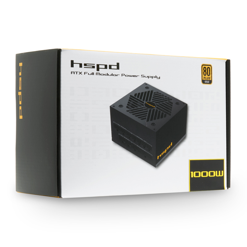 Блок питания Hspd HSK-1000GF-BK, 1000 Вт, 80 PLUS Gold, ATX, активный PFC, вентилятор 120x120 мм, фото 5