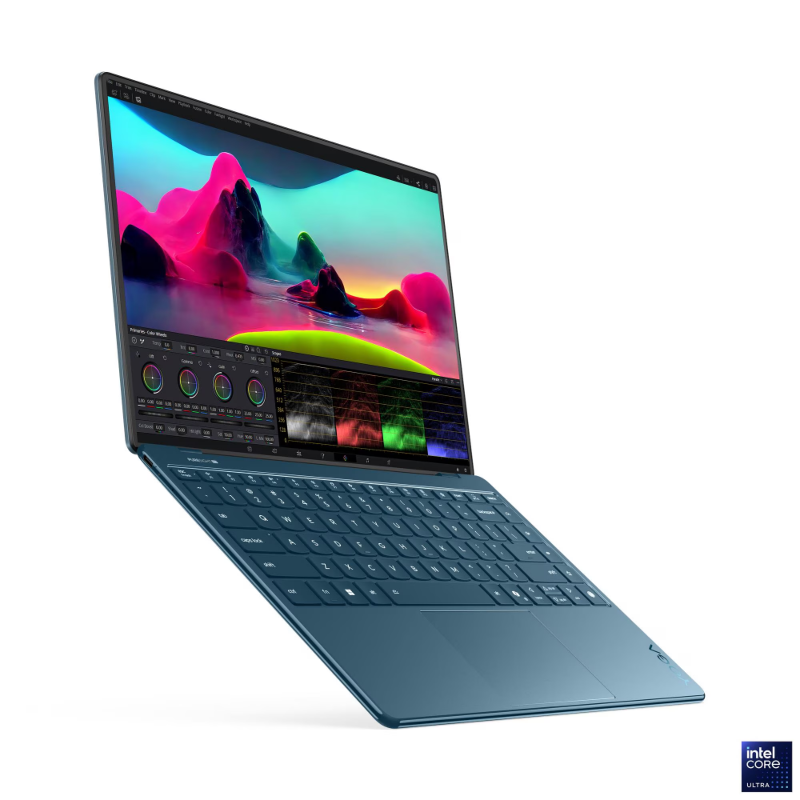 Ноутбук Lenovo Yoga Slim 9 14ILL10 14"(3840x2400 OLED)/Touch/Intel Core Ultra 7 256V(2.2Ghz)/16384Mb/1024PCISSDGb/noDVD/Int:Intel Arc Graphics 140V/Cam/BT/WiFi/75WHr/war 1y/1.23kg/tidal teal/Win11Home + 65W, RU kbd, фото 16