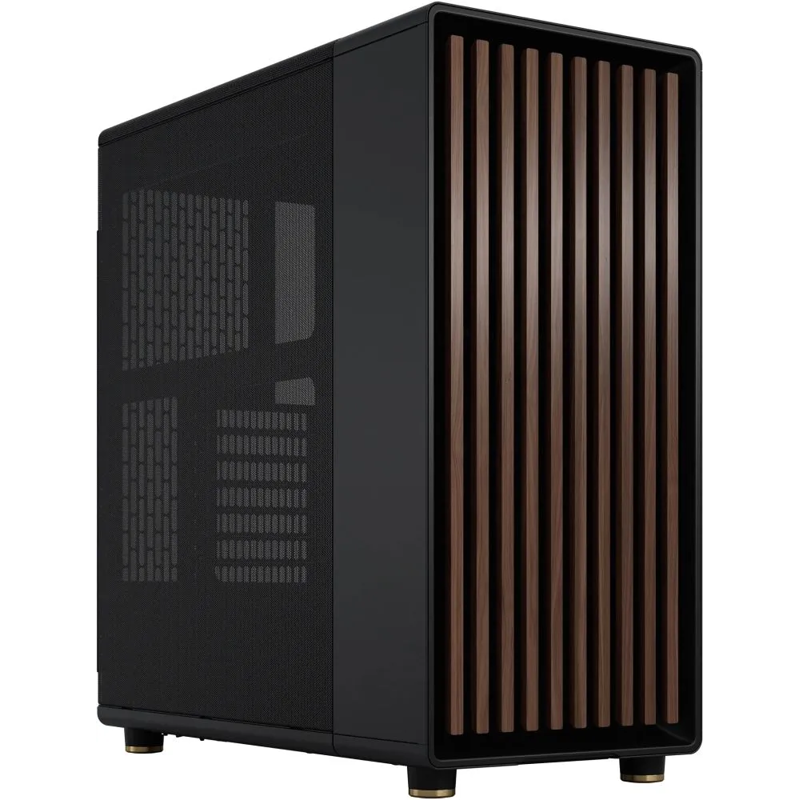 Корпус для ПК Fractal Design North, Midi Tower, чёрный, под ATX, mATX, Mini-ITX