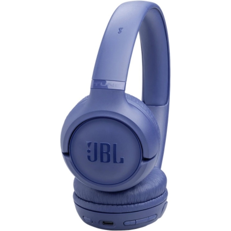 Наушники JBL T530BT, Bluetooth 6.0, USB Type-C, накладные, синий, крепление оголовье, фото 5