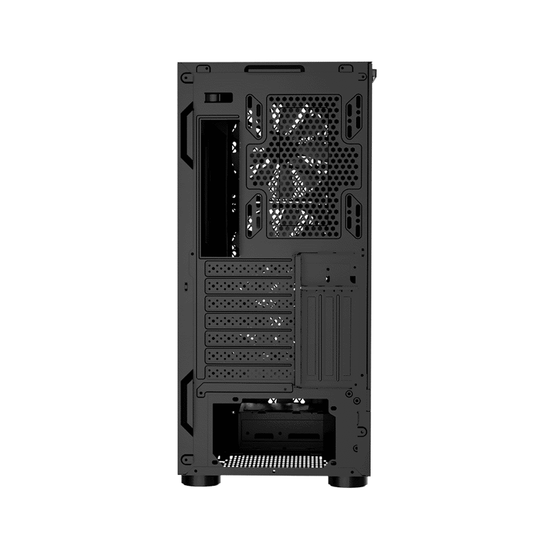 Корпус для ПК PcCooler ME200 MESH BK, Midi Tower, чёрный, под ATX, E-ATX, mATX, mITX, подсветка ARGB, фото 5