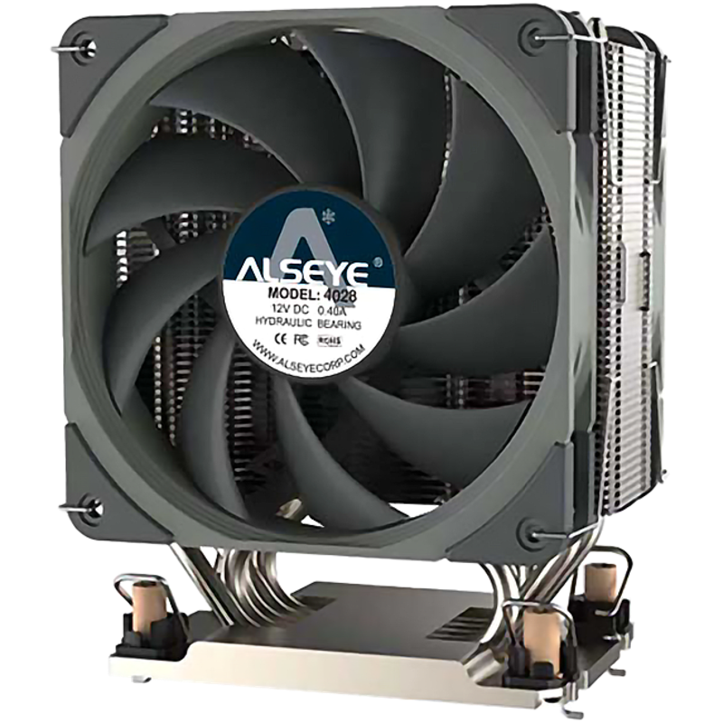 Кулер для процессора Alseye Socket Intel LGA4189 TDP, до 350 Вт, вентилятор 90 мм, шум 32 дБА