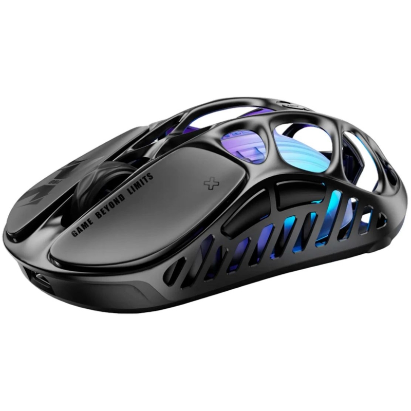 Мышь Gravastar Mercury X Pro Galaxy, USB-C, Bluetooth, радиоканал, 32000 dpi, чёрный, подсветка, фото 5