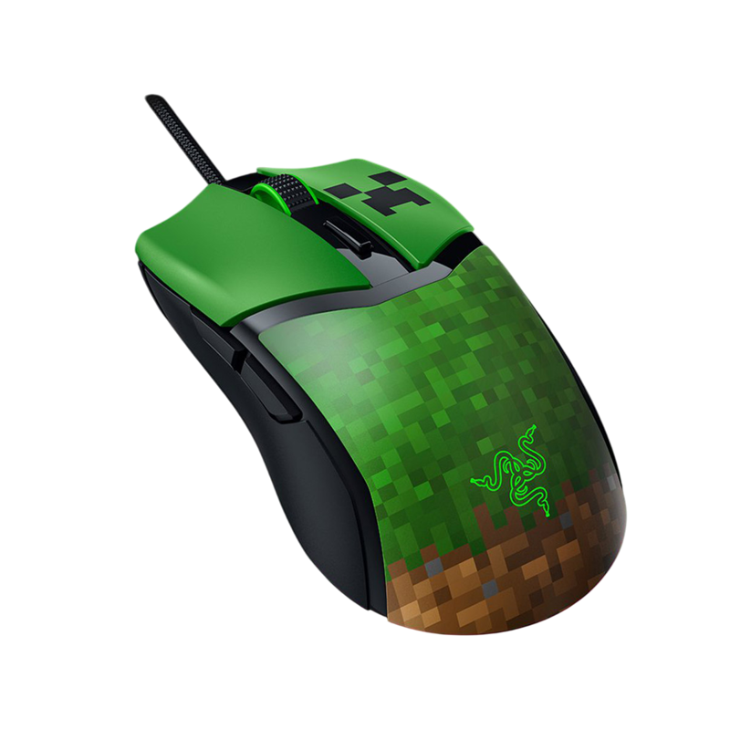 Мышь Razer Cobra - Minecraft, проводное подключение, USB-A, 8500 dpi, зелёный, подсветка, фото 28