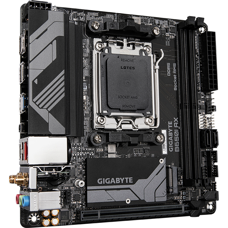 Материнская плата Gigabyte B650I AX, AM5, AMD B650, Mini-ITX, DDR5, фото 3