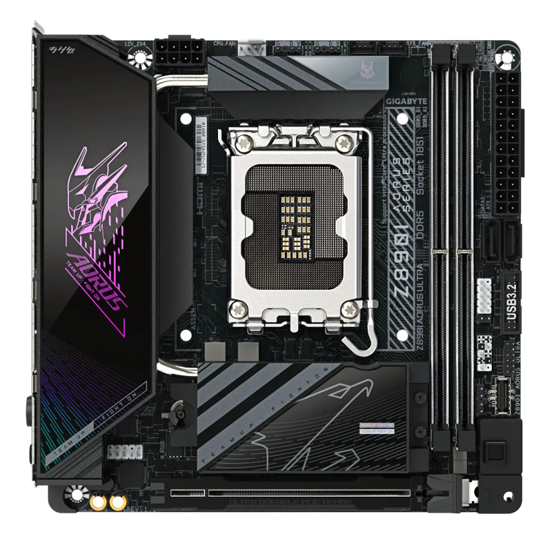Материнская плата Gigabyte Z890I AORUS ULTRA, LGA1851, Intel Z890, Mini-ITX, DDR5, фото 14