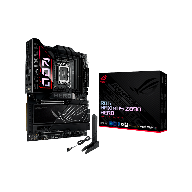 Материнская плата ASUS ROG MAXIMUS Z890 HERO, LGA1851, Intel Z890, ATX, DDR5