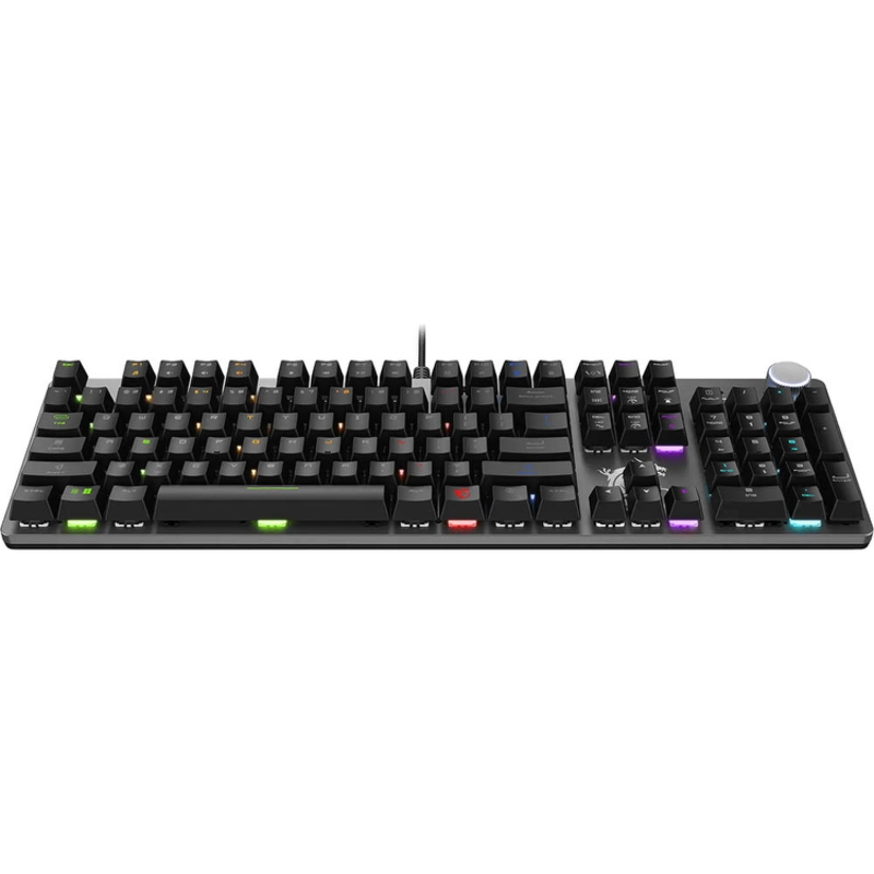 Клавиатура MSI FORGE GK320 RED RU, проводное подключение, USB-A, механические, чёрный, подсветка, фото 5