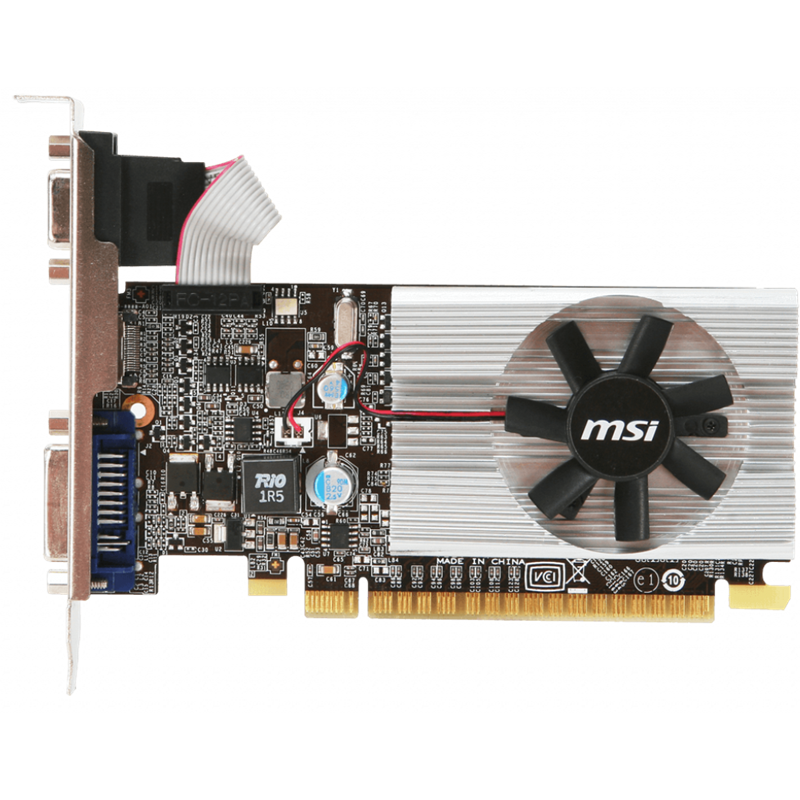 Видеокарта MSI NVIDIA GeForce 210, 1 ГБ видеопамяти, DDR3, PCI Express 2.0