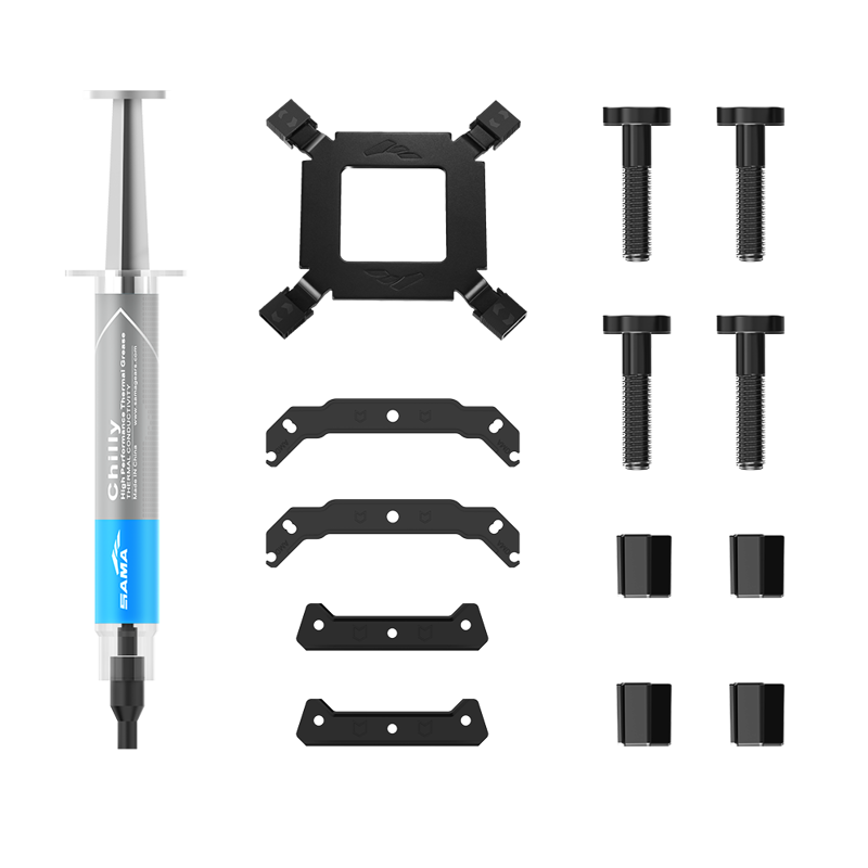 Кулер для процессора Sama U60, AM4, AM5, LGA115X, LGA1200, LGA1700, LGA1851, до 190 Вт, шум 36.4 дБА, фото 5