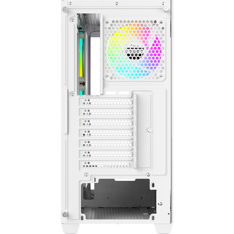 Корпус для ПК Ocypus Gamma C72 WH ARGB, Midi Tower, белый, под ATX, mATX, mITX, подсветка ARGB, фото 4