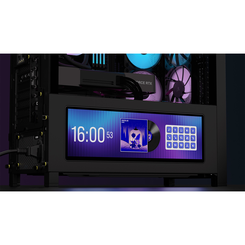 Корпус для ПК Corsair Frame 4000D LCD RS ARGB, Midi Tower, чёрный, под ATX, E-ATX, mATX, Mini-ITX, фото 5