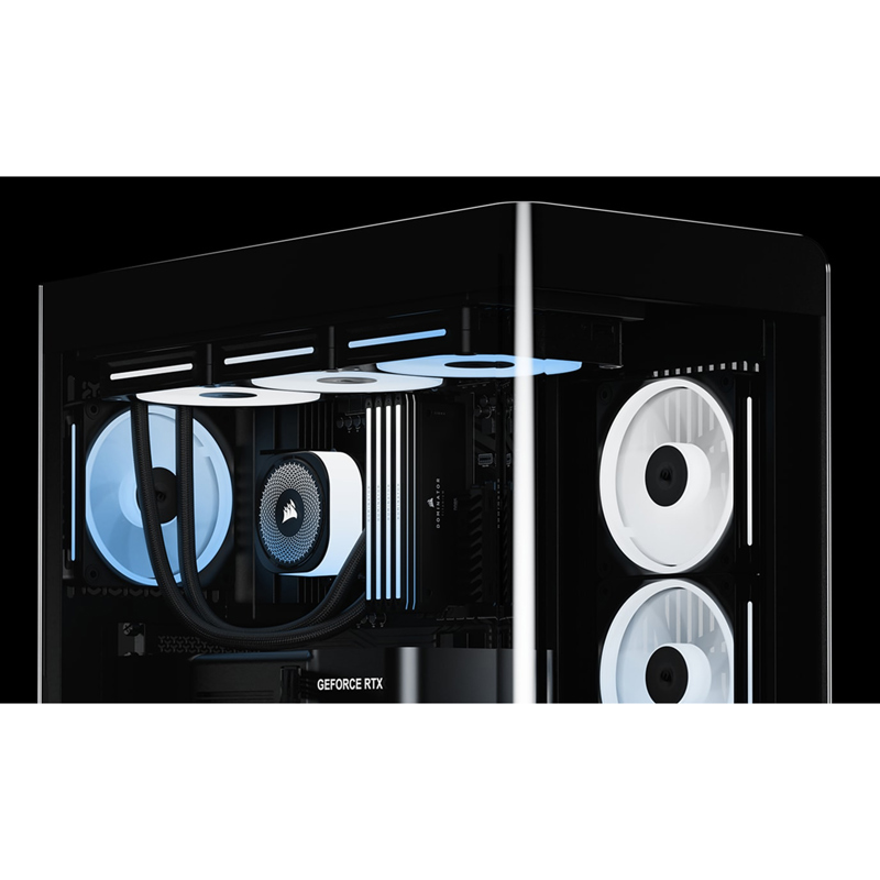 Корпус для ПК Corsair Frame 4500X LX-R RGB iCUE LINK, Midi Tower, чёрный, под ATX, E-ATX, mATX, Mini-ITX, фото 3