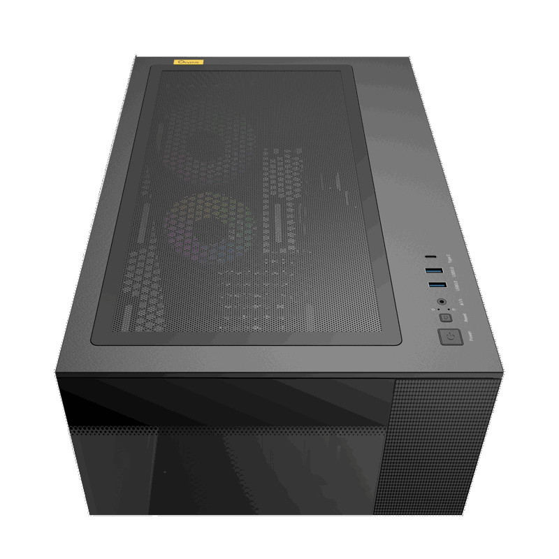 Корпус для ПК Ocypus Delta C74 BK ARGB, Midi Tower, чёрный, под ATX, mATX, mITX, подсветка ARGB, фото 7