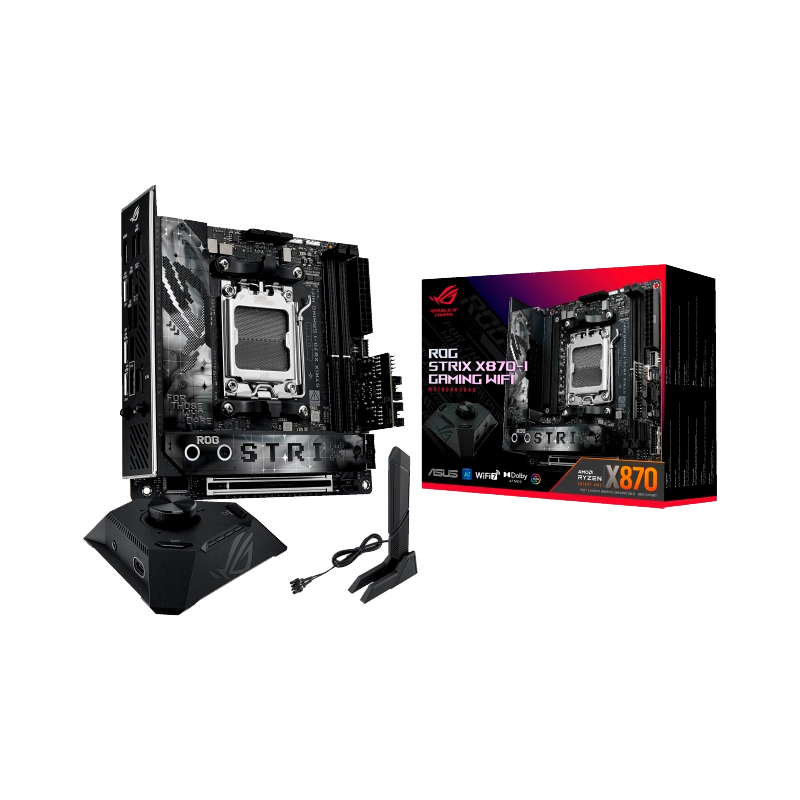 Материнская плата ASUS ROG STRIX X870-I WIFI, AM5, AMD X870, Mini-ITX, DDR5