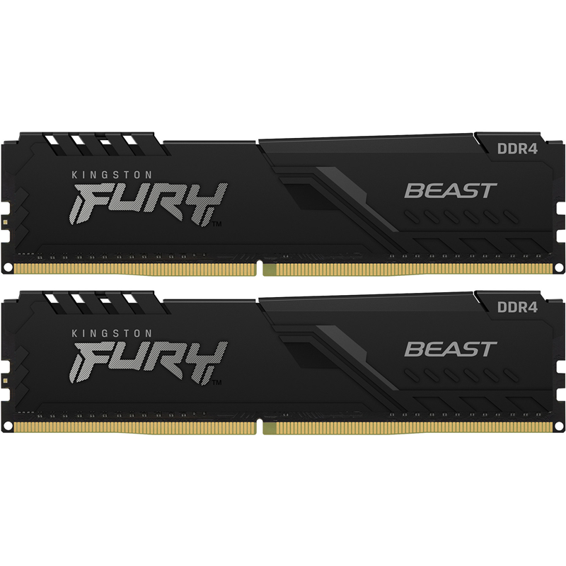 Оперативная память Kingston KF432C16BB1K2/32, 32 ГБ (2x16 ГБ), DDR4, 3200 МГц, DIMM, CL16
