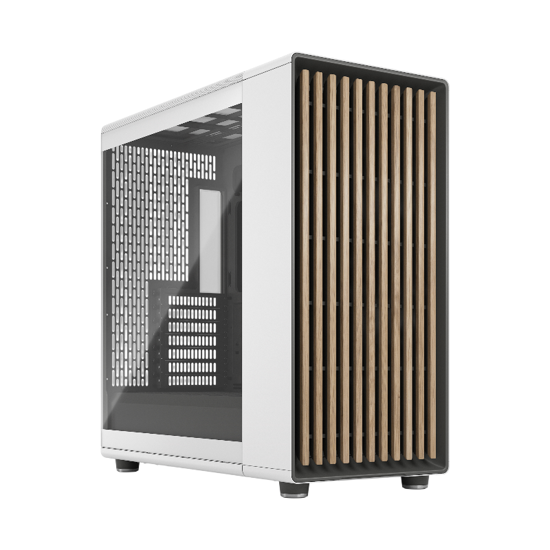 Корпус для ПК Fractal Design North XL RC Chalk TG Clear, Full Tower, белый, под ATX, E-ATX, mATX, mITX