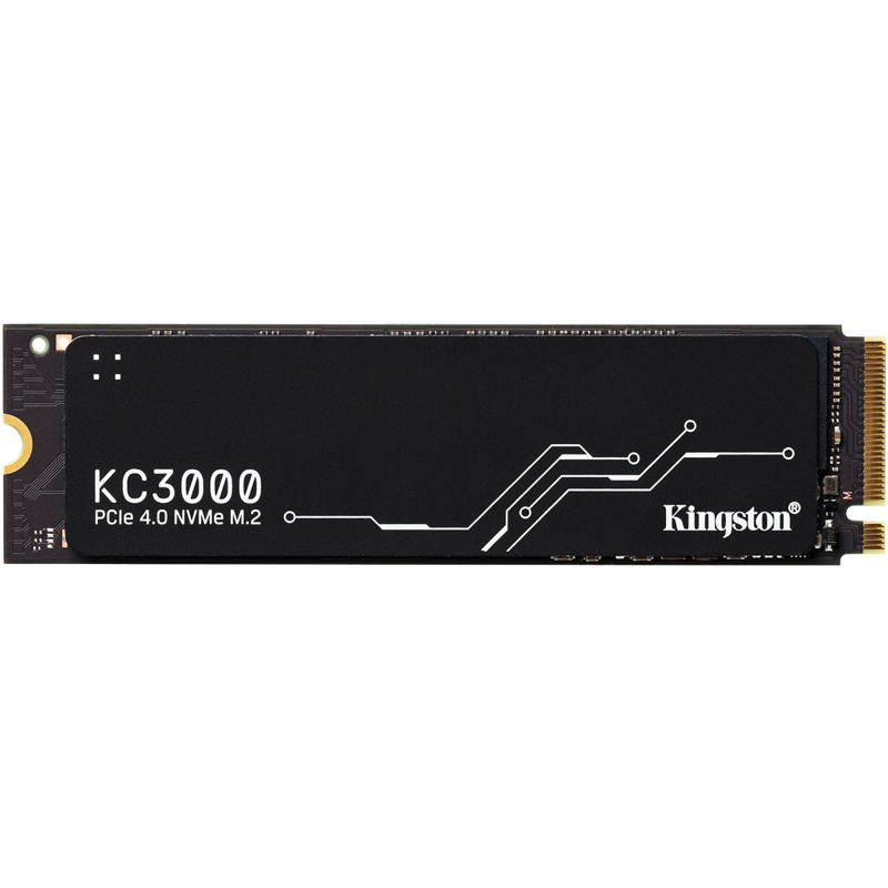 Твердотельный накопитель Kingston SSD KC3000, 512 ГБ, 3D TLC, чтение 7000 МБ/с, 400 ТБ