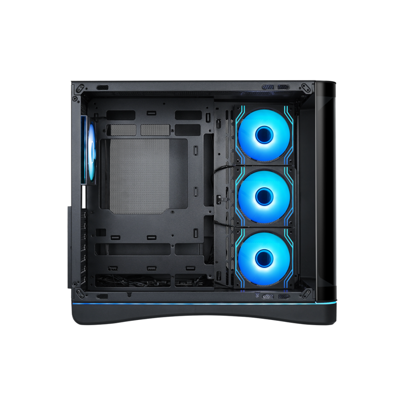 Корпус для ПК Sama V62S, Midi Tower, чёрный, под ATX, mATX, mITX, материал закалённое стекло, сталь, фото 5