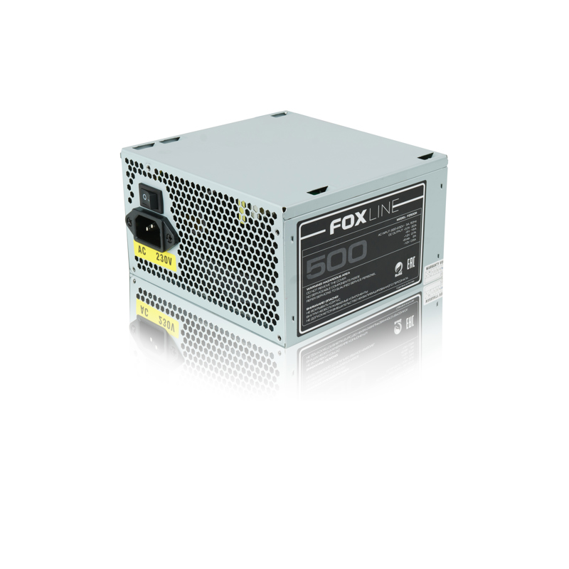 Блок питания Foxline FZ500R, 500 Вт, ATX, вентилятор 120x120 мм, фото 4