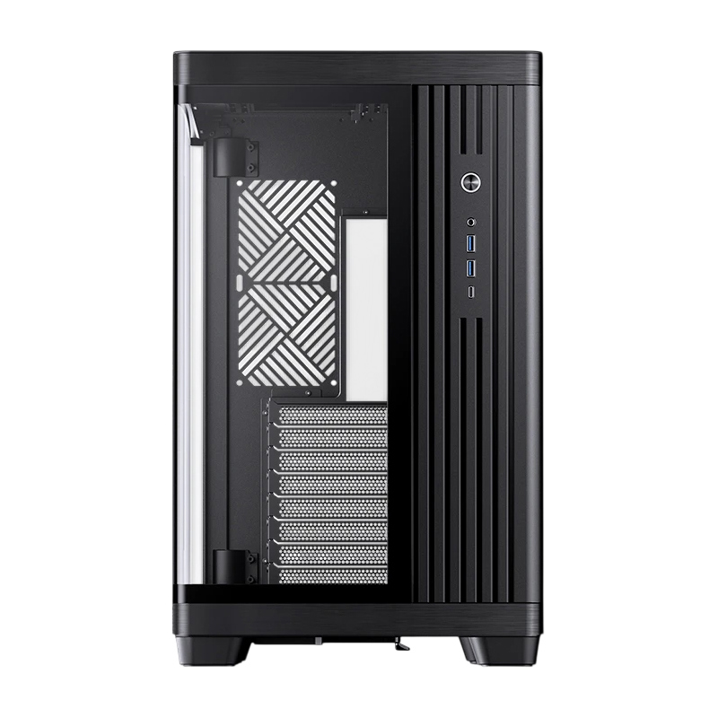 Корпус для ПК Jonsbo TK-4, Midi Tower, чёрный, под ATX, mATX, mITX, материал закалённое стекло, сталь, фото 4