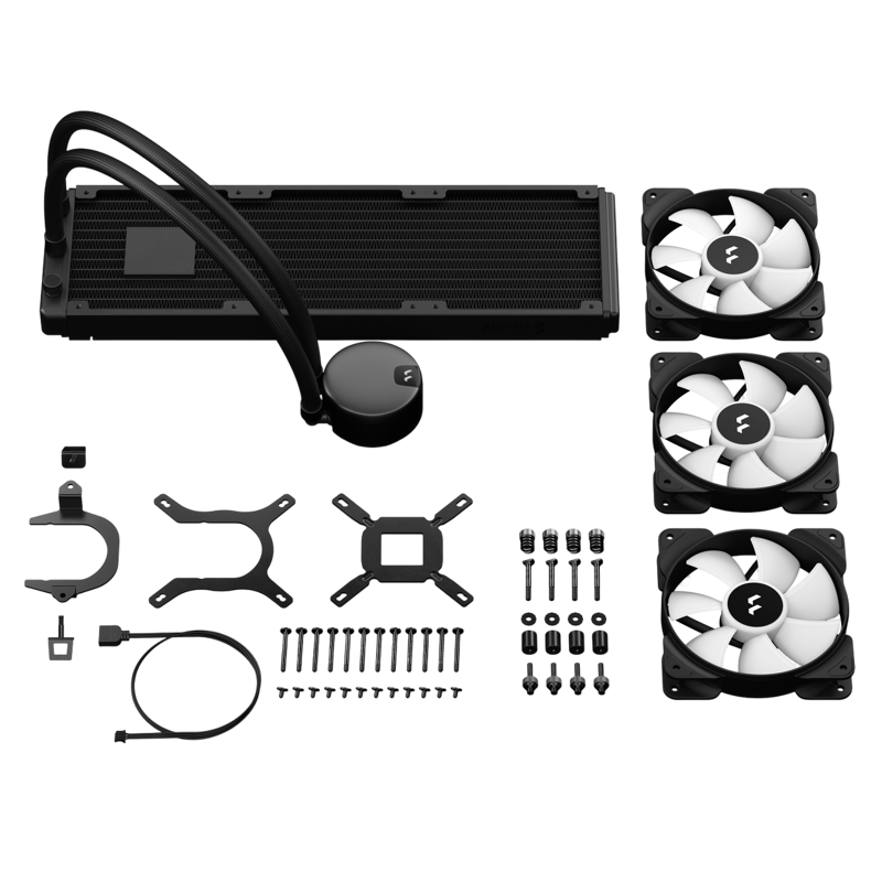 Система жидкостного охлаждения Fractal Design Lumen S36 V2 RGB, вентилятор 120 мм, шум 33.2 дБА, AM5, фото 6