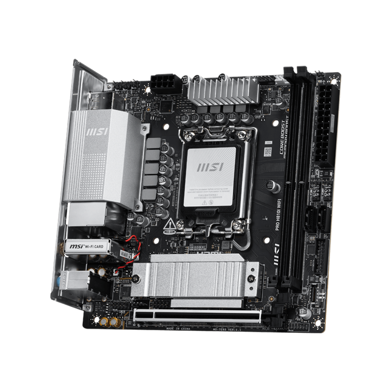 Материнская плата MSI PRO H810I WIFI, LGA1851, Intel H810, ATX, DDR5, фото 3