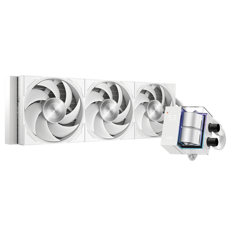 Система жидкостного охлаждения PcCooler DS360 Pro Digital WH, вентилятор 120 мм, шум 34.3 дБА, AM5, фото 2