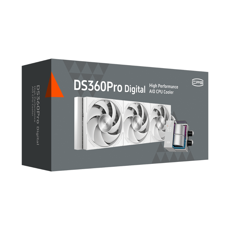 Система жидкостного охлаждения PcCooler DS360 Pro Digital WH, вентилятор 120 мм, шум 34.3 дБА, AM5, фото 8