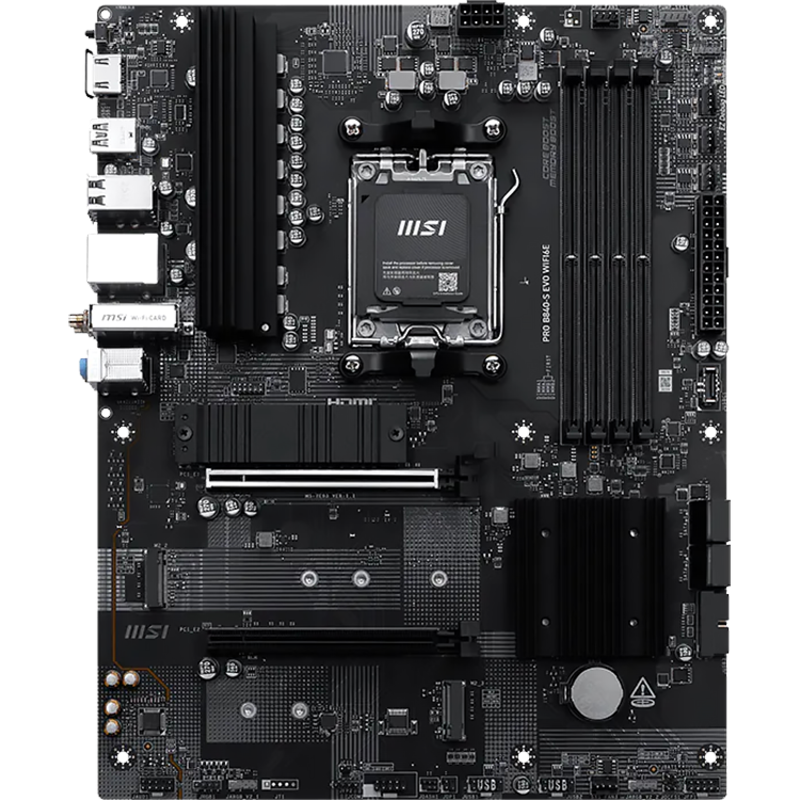 Материнская плата MSI PRO B840-S EVO WIFI6E, AM5, AMD B840, ATX, DDR5, фото 6