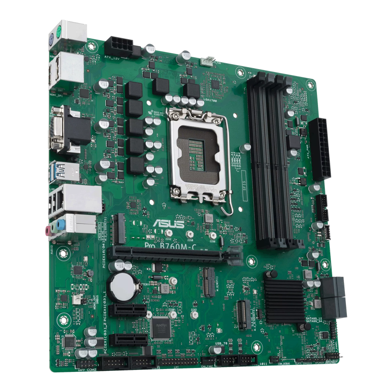 Материнская плата ASUS PRO B760M-C-CSM, LGA1700, Intel B760, mATX, DDR5, фото 5