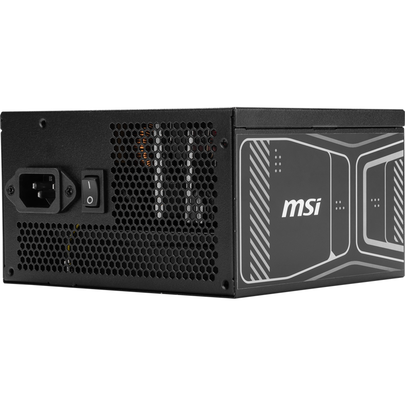 Блок питания MSI MAG A750GN PCIE5, 750 Вт, 80 PLUS Gold, ATX, активный PFC, вентилятор 120x120 мм, фото 9