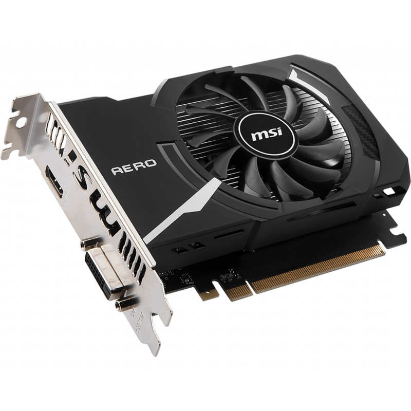 Видеокарта MSI NVIDIA GeForce GT 1030 AERO ITX 4GD4 OC, 4 ГБ видеопамяти, DDR4, фото 3