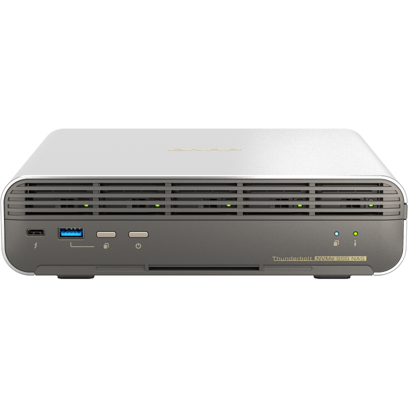 Сетевое хранилище NAS QNAP SMB 5-bay E1.S or M.2 2280 PCIe NVMe, Intel Core i3-1320PE, 12 ГБ ОЗУ
