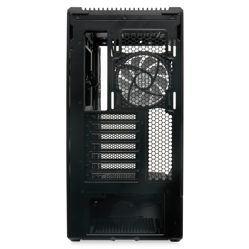 Корпус для ПК Hspd F711, Full Tower, чёрный, под ATX, mATX, mITX, материал закалённое стекло, сталь, фото 6