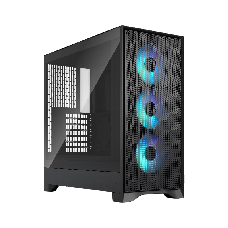 Корпус для ПК Fractal Design Pop 2 Air TG RGB, Midi Tower, чёрный, под ATX, mATX, mITX, подсветка ARGB