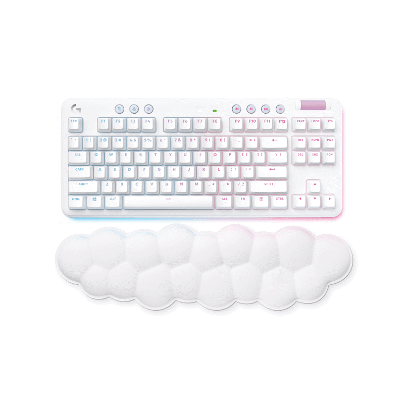 Клавиатура Logitech G715 TKL Tactile LIGHTSPEED RGB OFF, проводное подключение, USB-C, механические, белый, фото 30