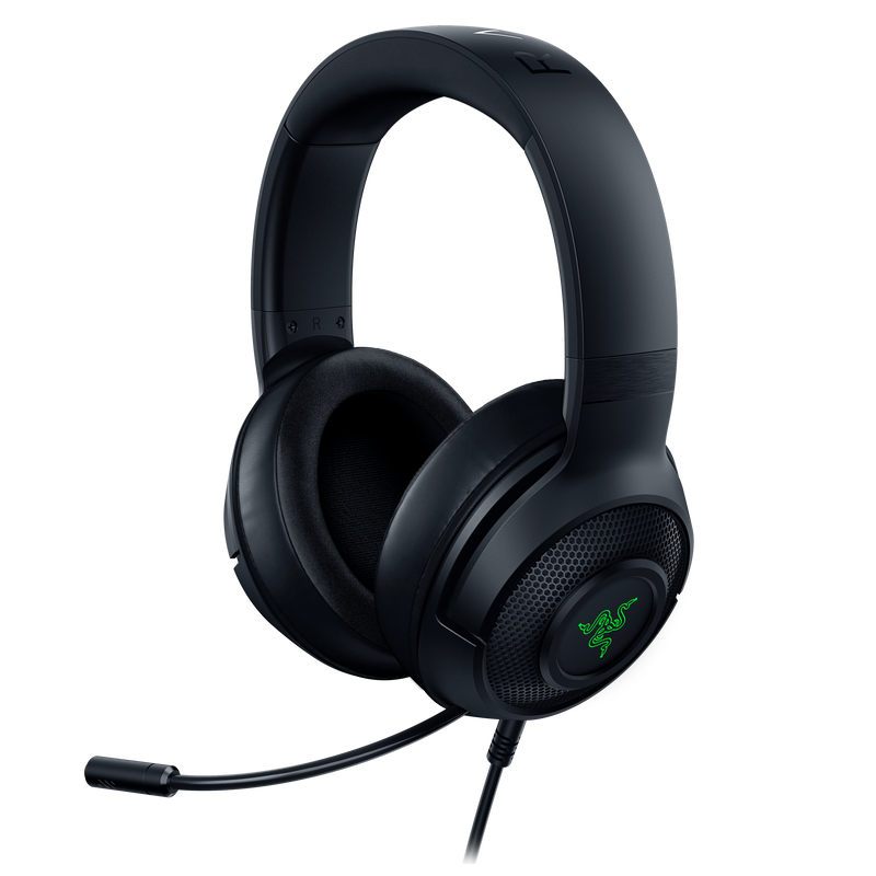 Гарнитура Razer Kraken V3 XUSB, проводное подключение, USB Type-A, полноразмерные, чёрный